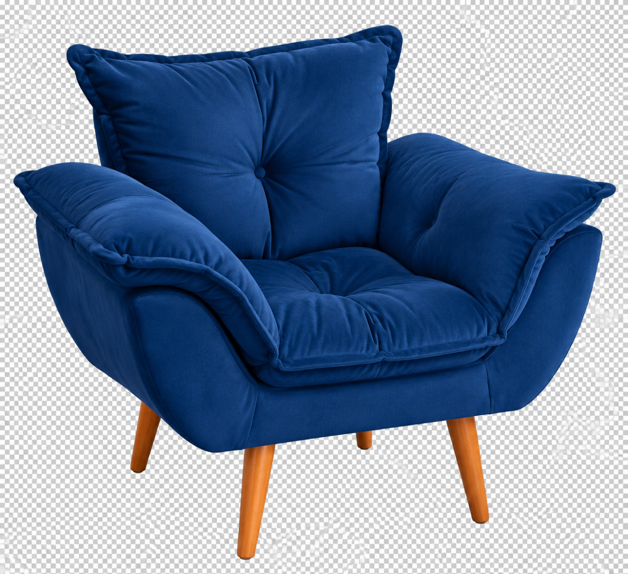 Poltrona Baby Azul - Toque Mágico Decoração e pegue e monte