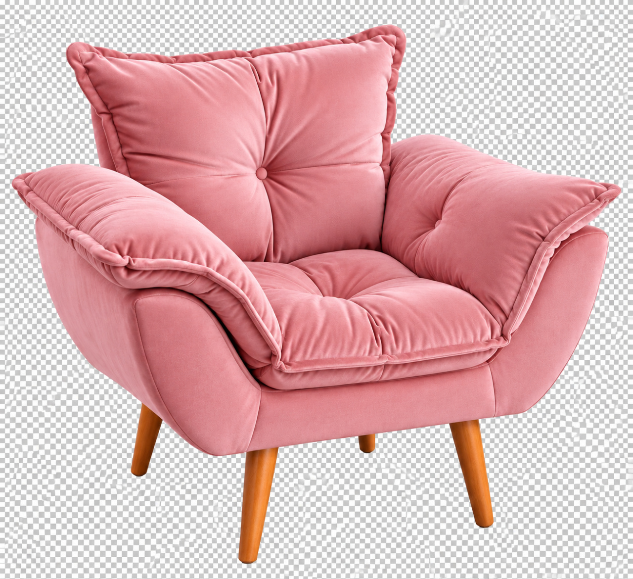 Poltrona Baby Rosa - Toque Mágico Decoração e pegue e monte