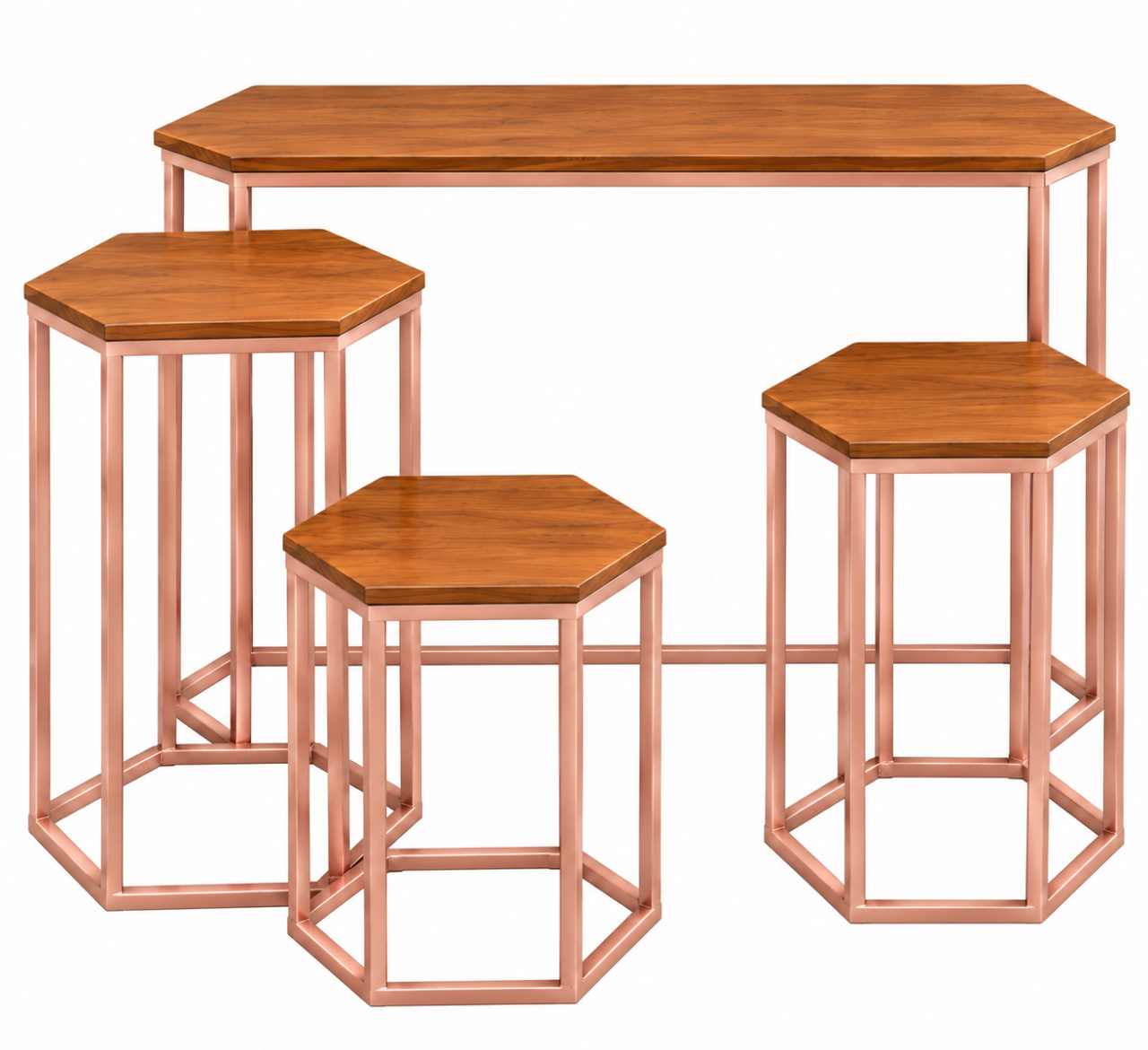 Jogos de Mesa Rose Gold - Toque Mágico Decoração e pegue e monte