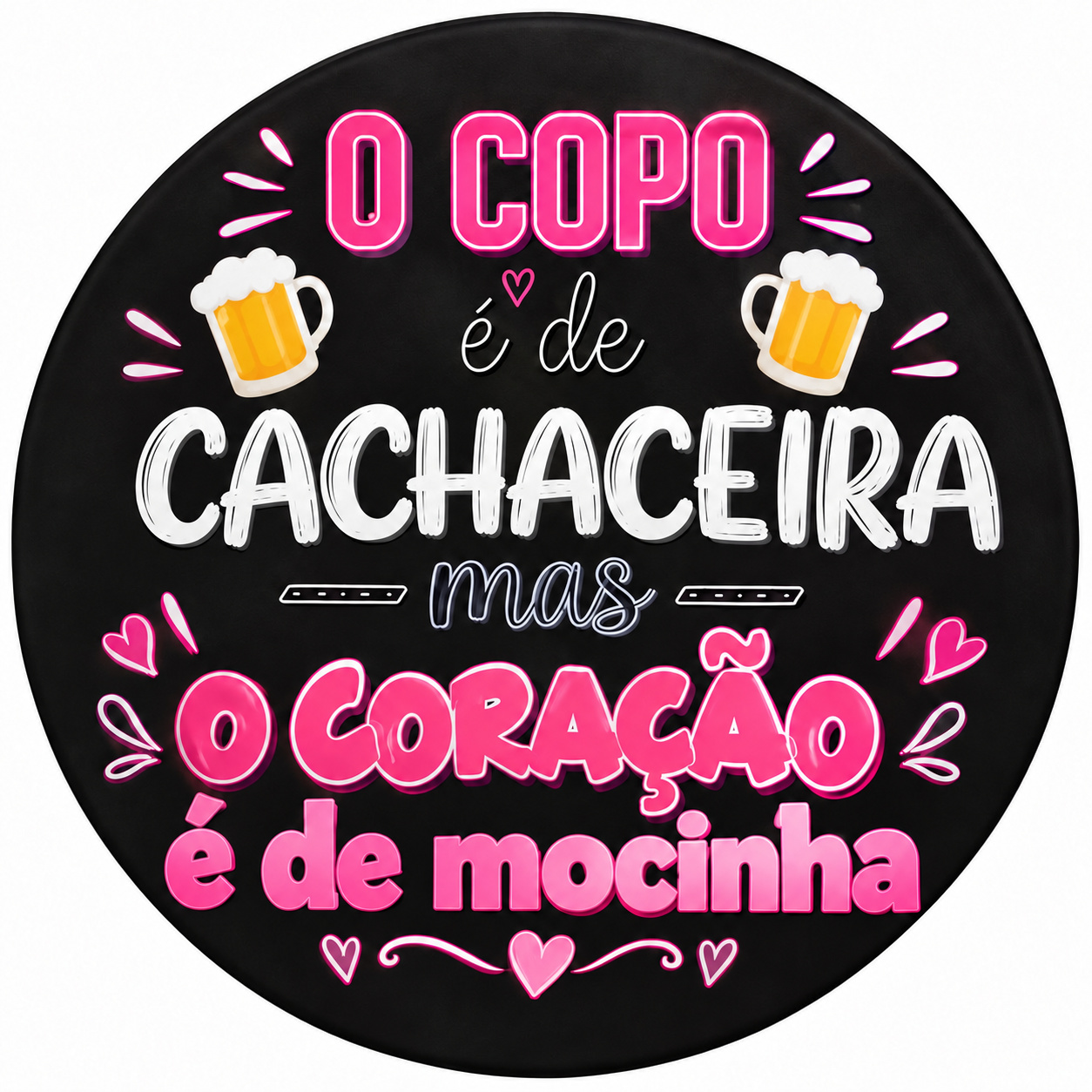 Painel Redondo Cachaceira - Toque Mágico Decoração e pegue e monte