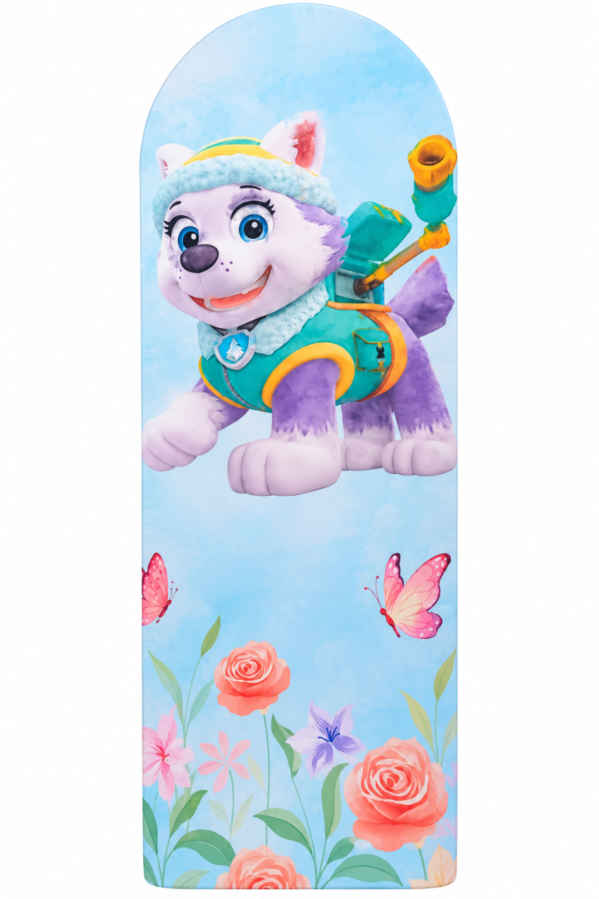 Tecido Painel Romano Patrulha Canina Everest - Toque Mágico Decoração e pegue e monte