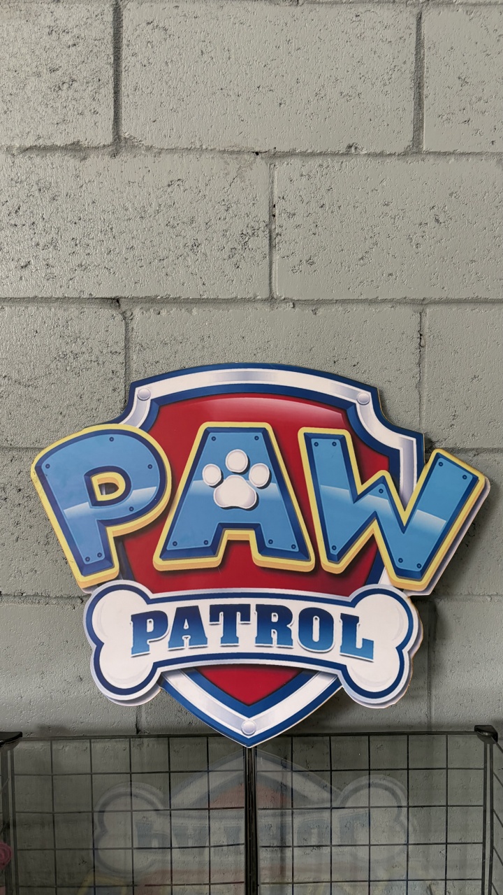 Display Painel Patrulha Canina Grande - Toque Mágico Decoração e pegue e monte