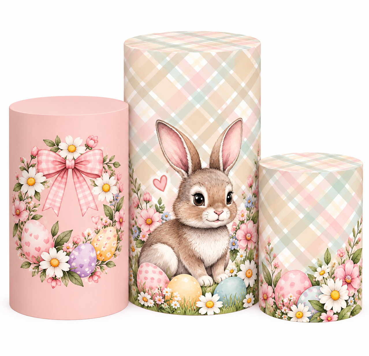 Tecido Trio de Cilindros Páscoa - Toque Mágico Decoração e pegue e monte