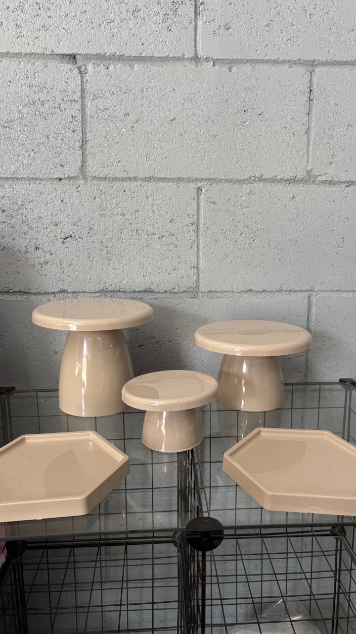 Kit Bandejas Nude - Toque Mágico Decoração e pegue e monte