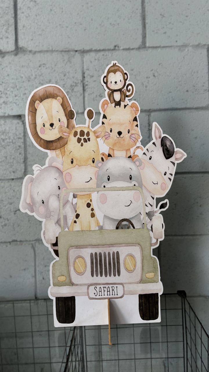 Display Safari Grande - Toque Mágico Decoração e pegue e monte