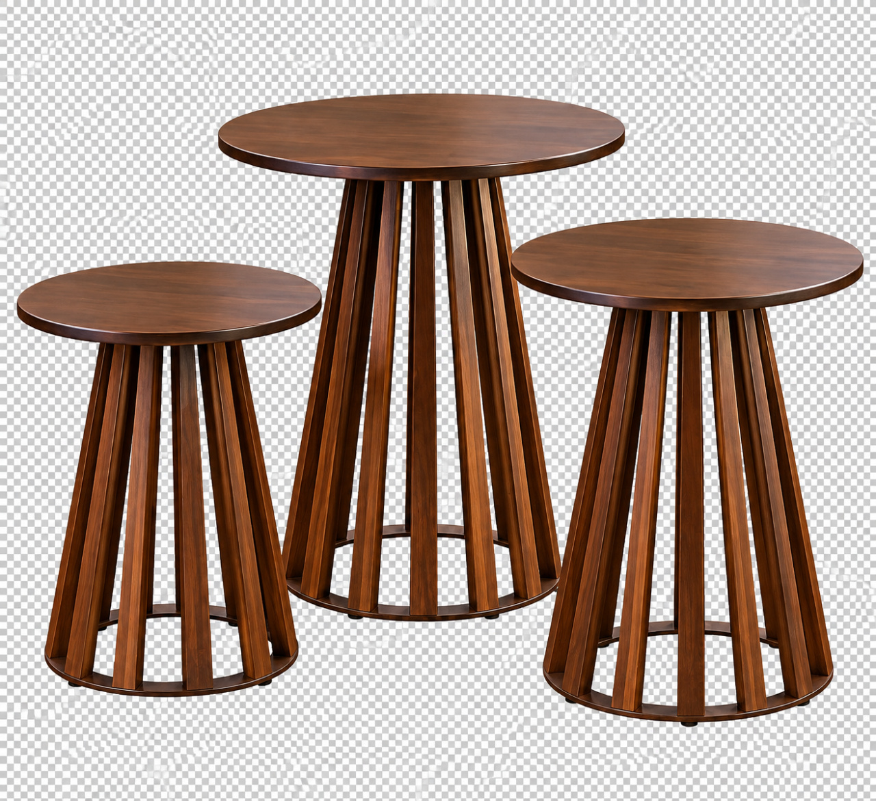 Kit de Mesa Ripado Marrom - Toque Mágico Decoração e pegue e monte