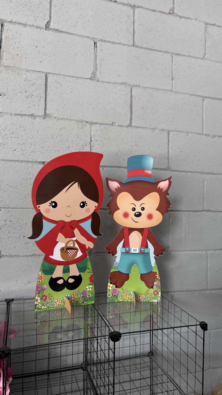 Kit Display Chapeuzinho Vermelho Grande - Toque Mágico Decoração e pegue e monte