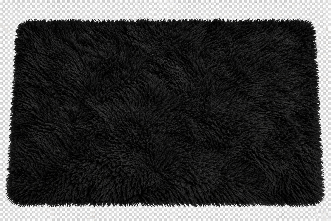 Tapete Preto - Toque Mágico Decoração e pegue e monte