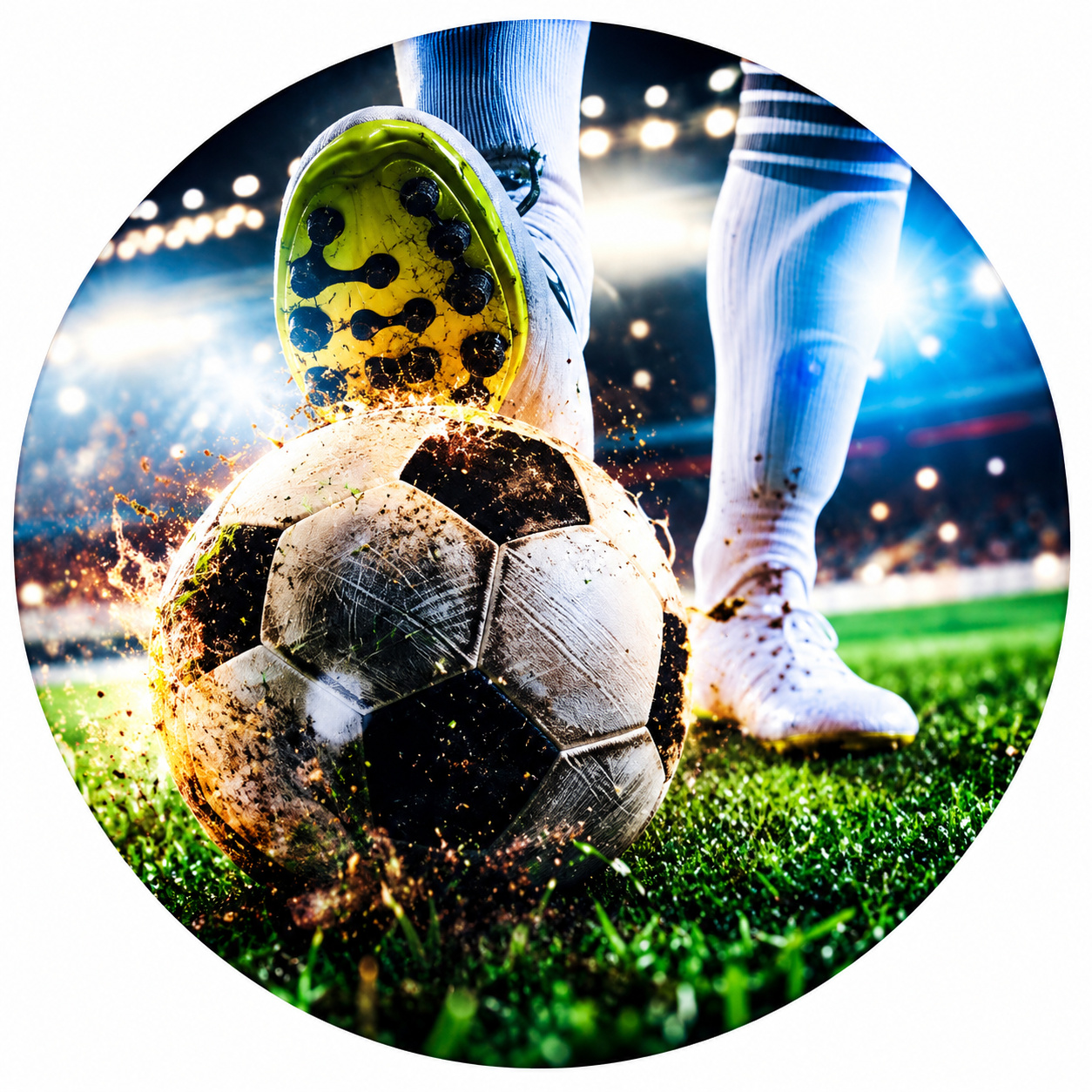 Tecido Painel Redondo Futebol - Toque Mágico Decoração e pegue e monte