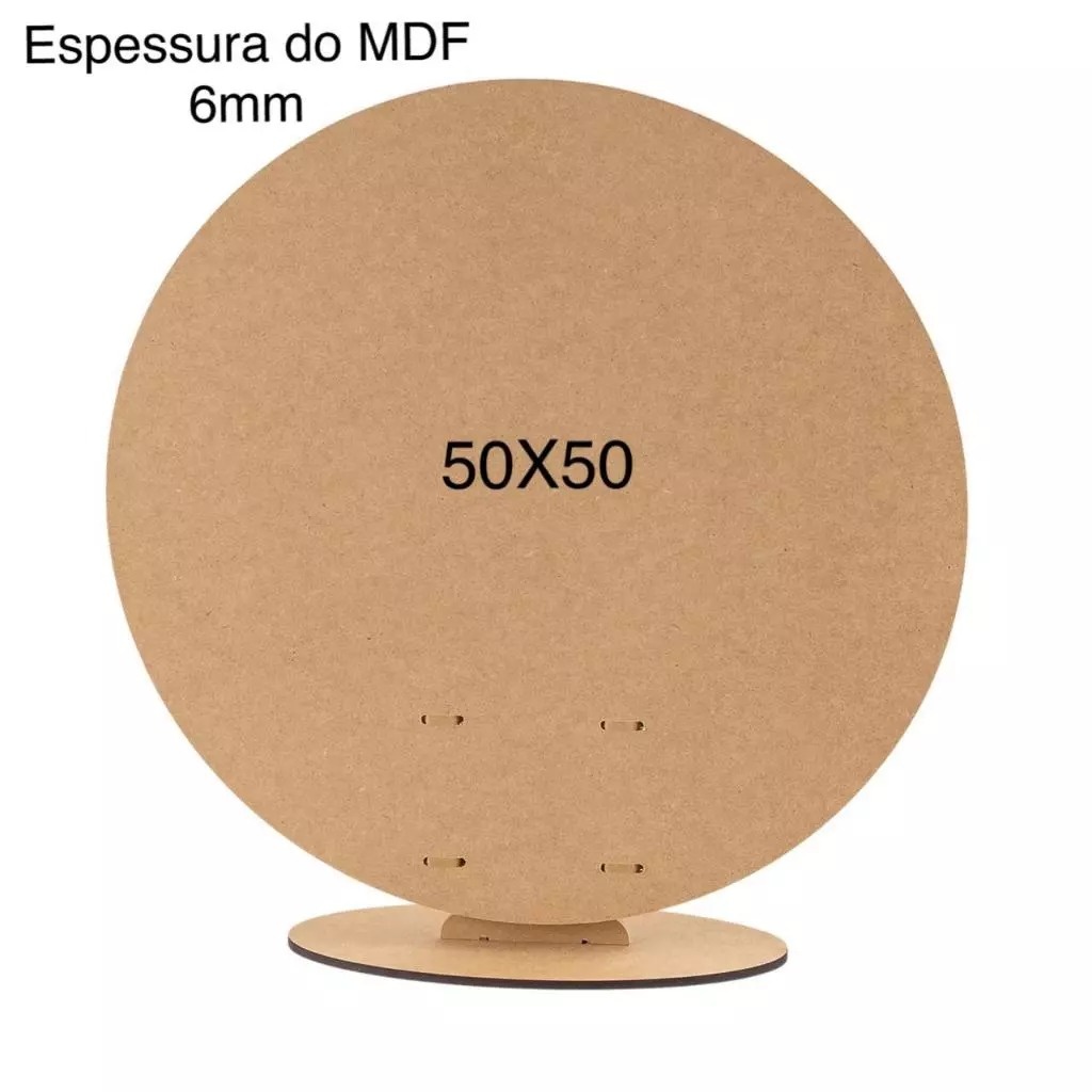 Painel  Mdf 50X50 - Nuza Artes Decoração, Pegue e Monte e Festa na Mesa