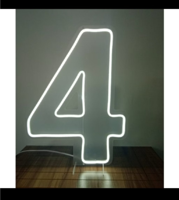 Led N4 50Cm Branco Frio - Nuza Artes Decoração, Pegue e Monte e Festa na Mesa