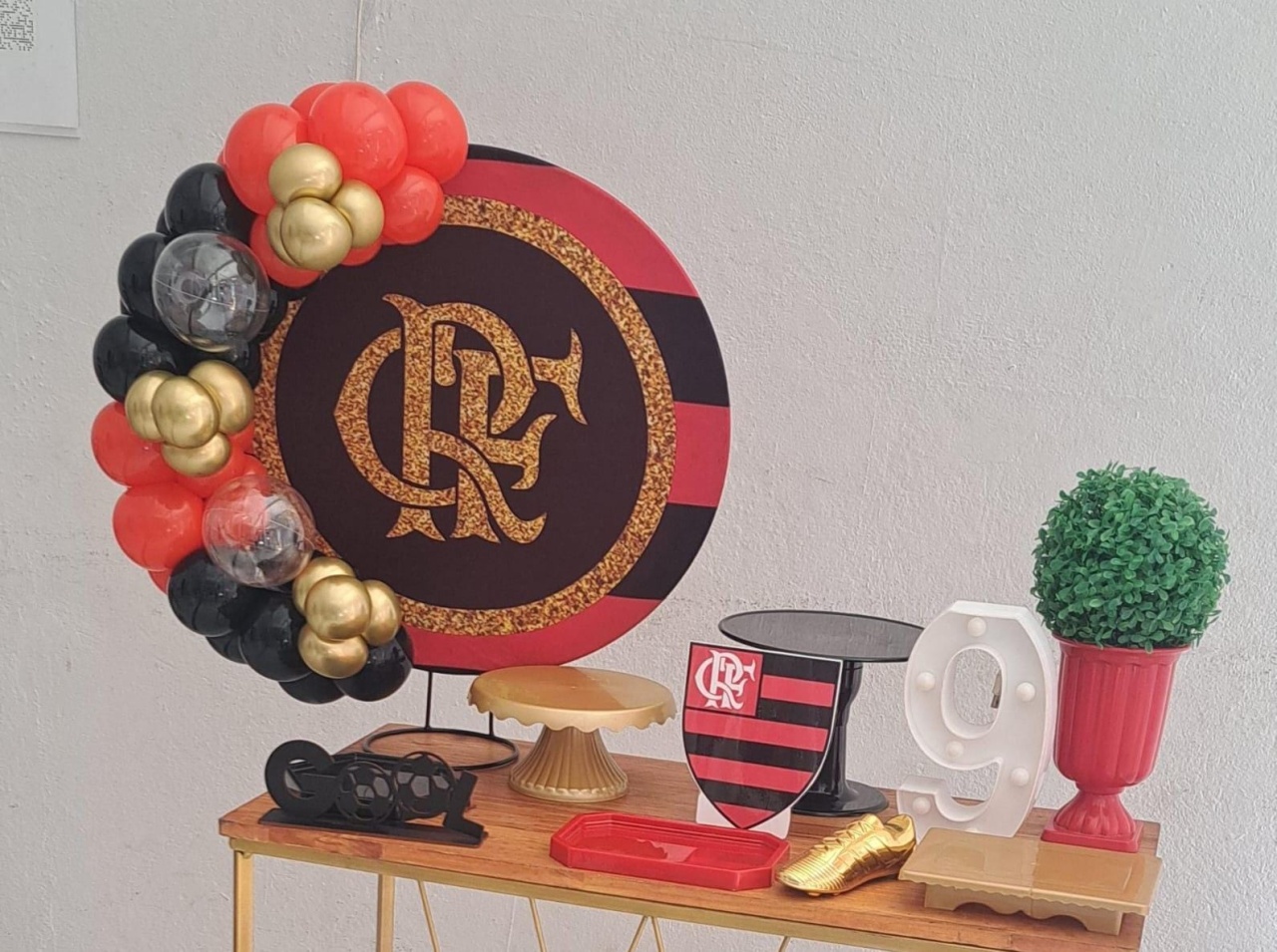 Festa Na Mesa Flamengo Kit2 - Nuza Artes Decoração, Pegue e Monte e Festa na Mesa