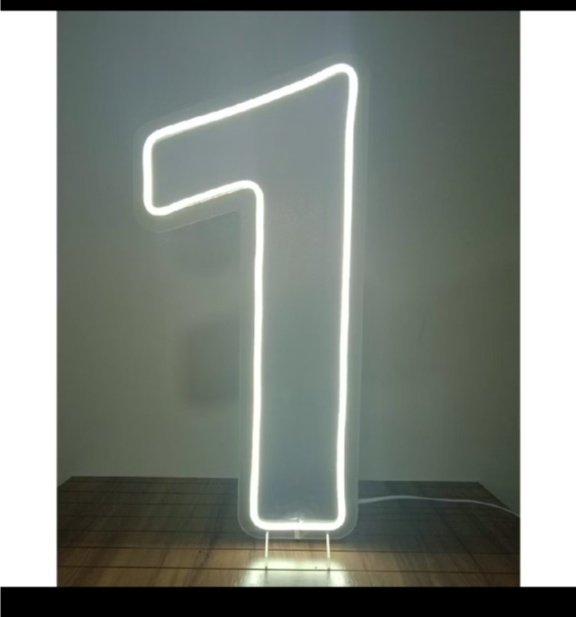 Led N1 50Cm Branco Frio - Nuza Artes Decoração, Pegue e Monte e Festa na Mesa