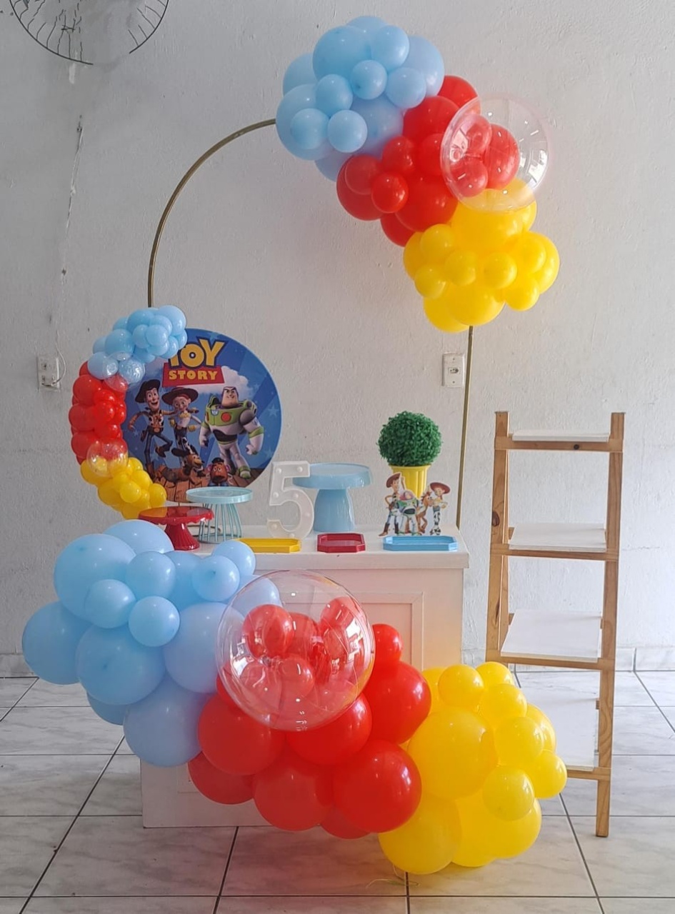 Festa Na Mesa Toy Story - Nuza Artes Decoração, Pegue e Monte e Festa na Mesa