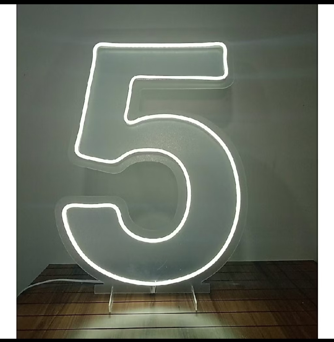Led N5 50Cm Branco Frio - Nuza Artes Decoração, Pegue e Monte e Festa na Mesa