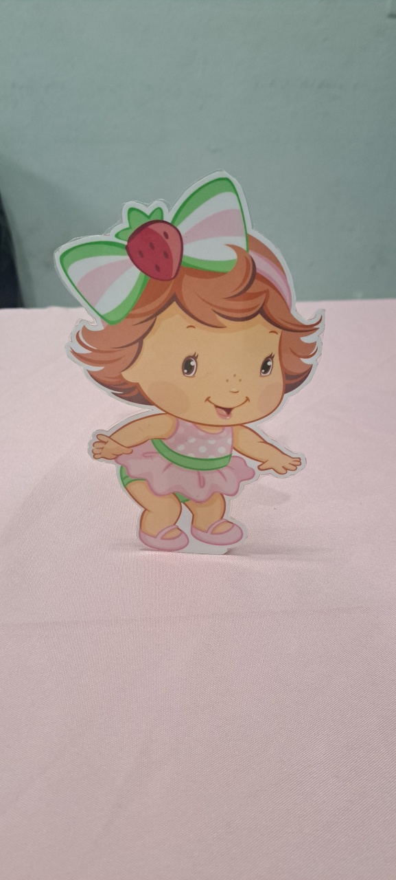 Display de Mesa Moranguinho - Nuza Artes Decoração, Pegue e Monte e Festa na Mesa