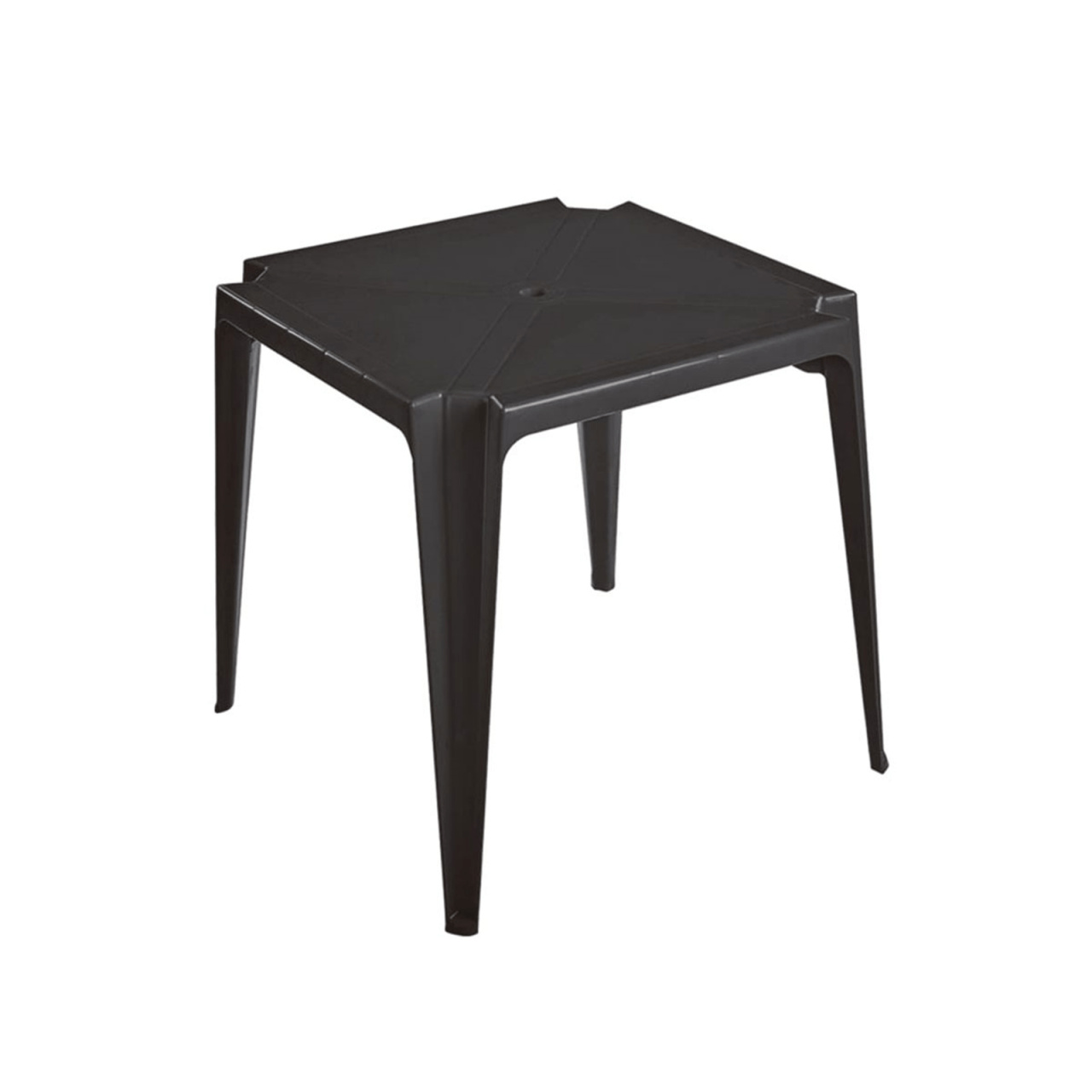 Mesa Quadrada Plástico Preta 0,70 - premierfestas