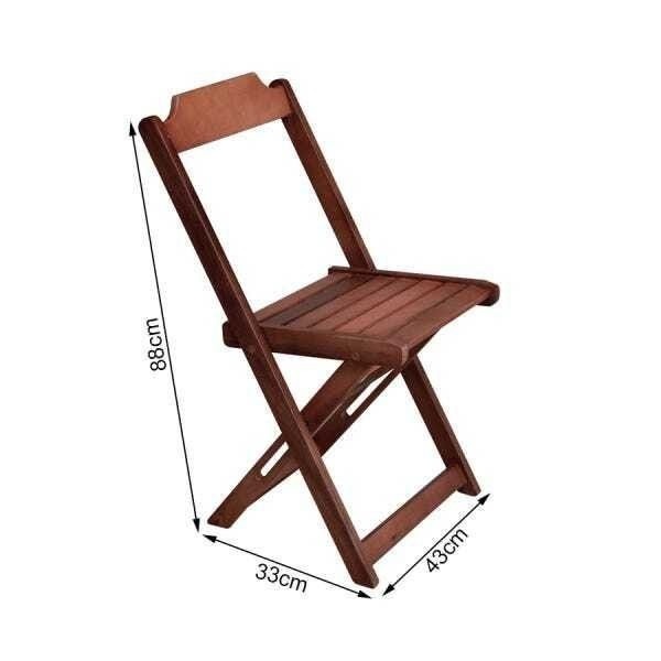 Cadeira Dobravel Madeira - premierfestas
