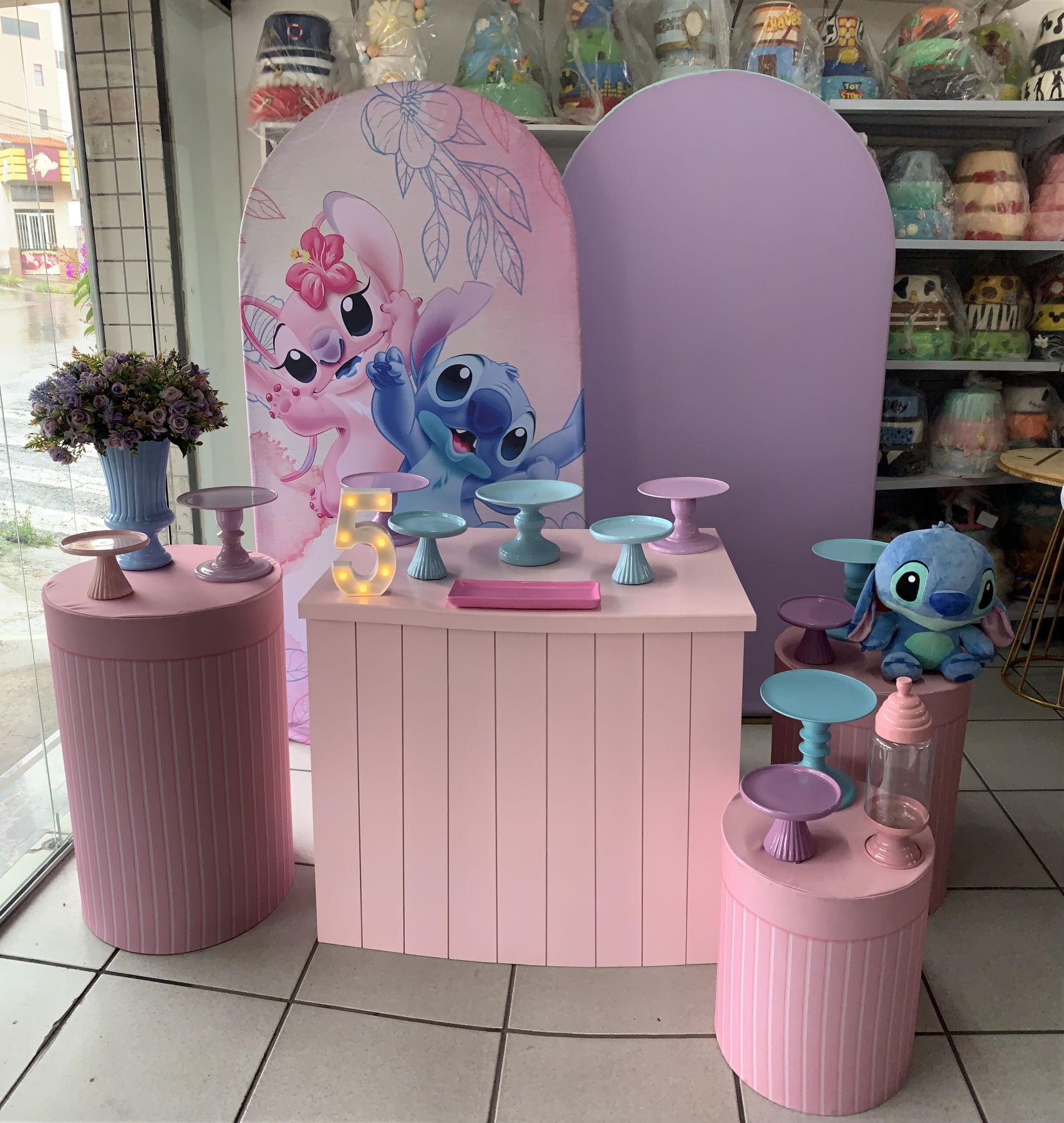 Stitch E Angel - Boutique festa locações 