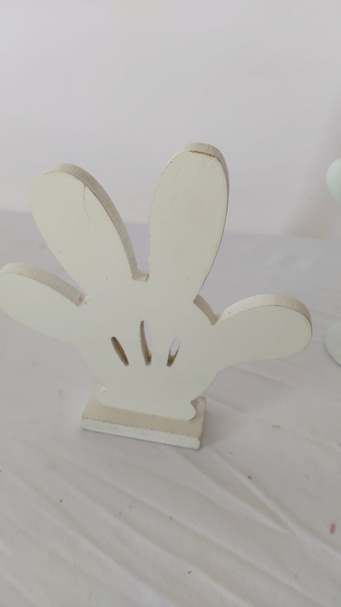 Mão Mdf Mickey/ Minnie P - Boutique festa locações 