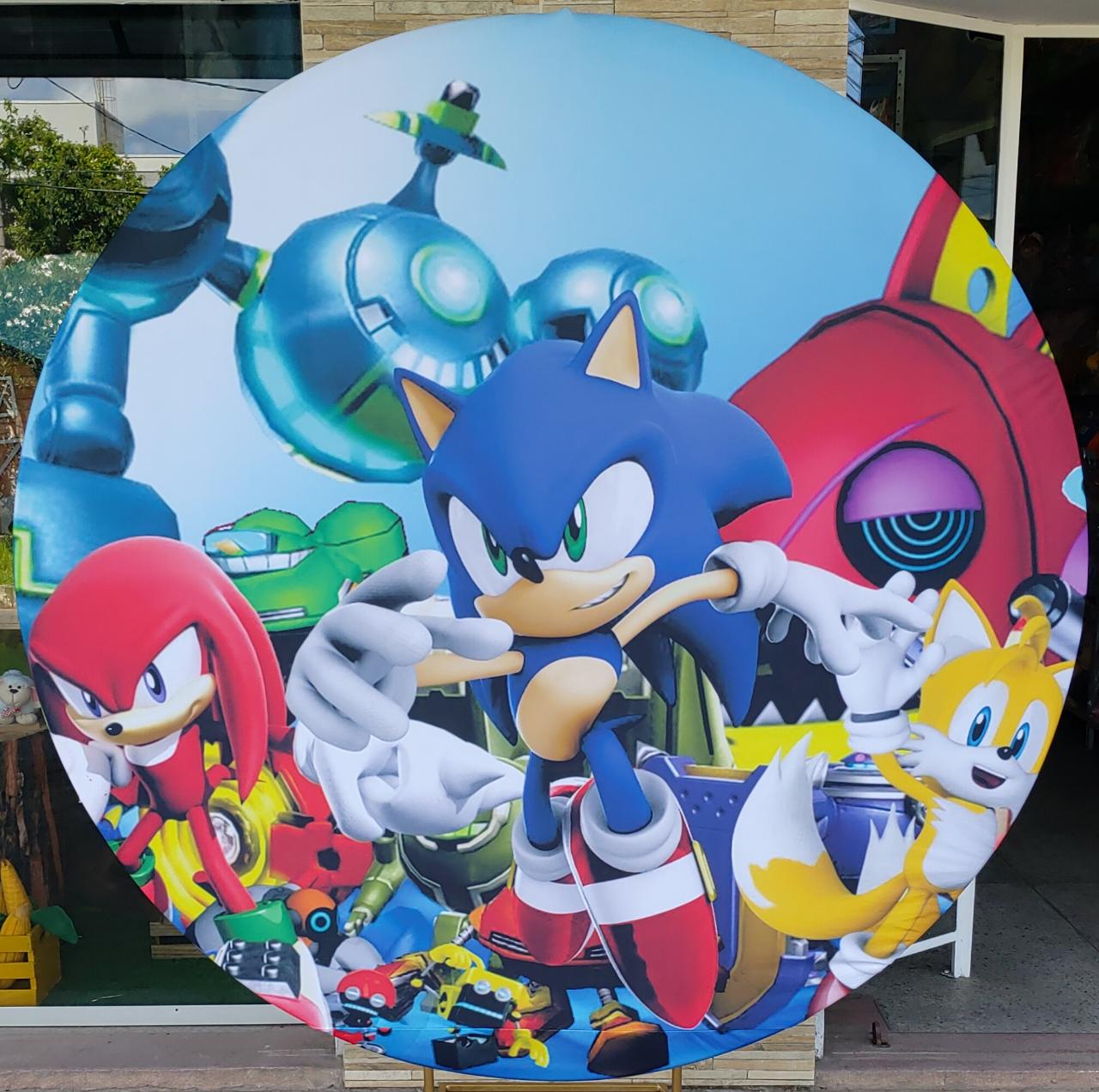 Capa Painel  Sonic  1,8M - Boutique festa locações 