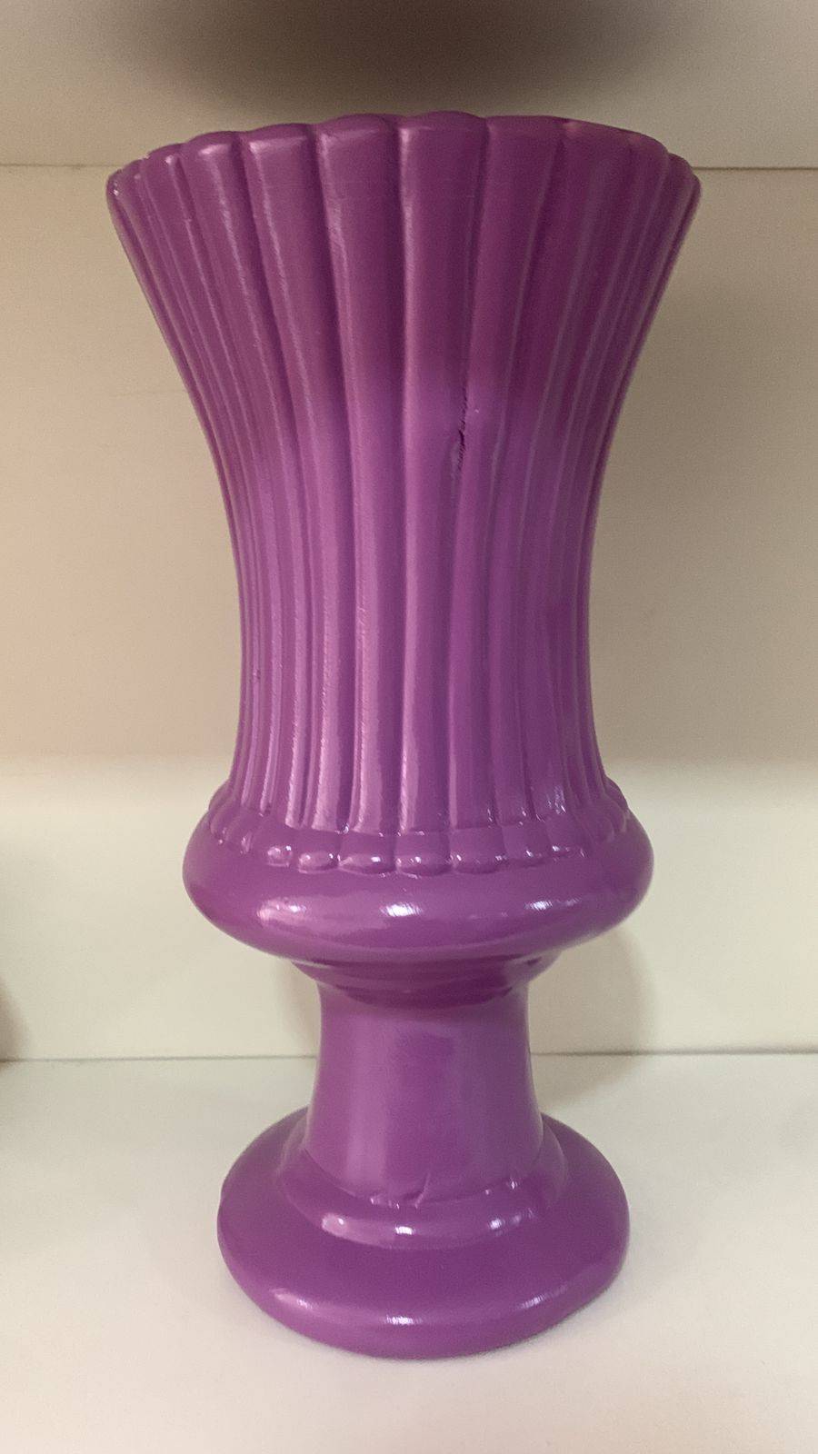 Vaso Lilás Taça - Boutique festa locações 