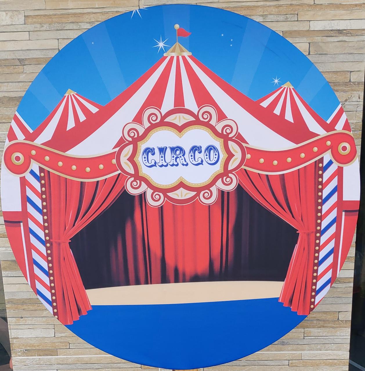 Capa Painel  Circo  80 Cm - Boutique festa locações 