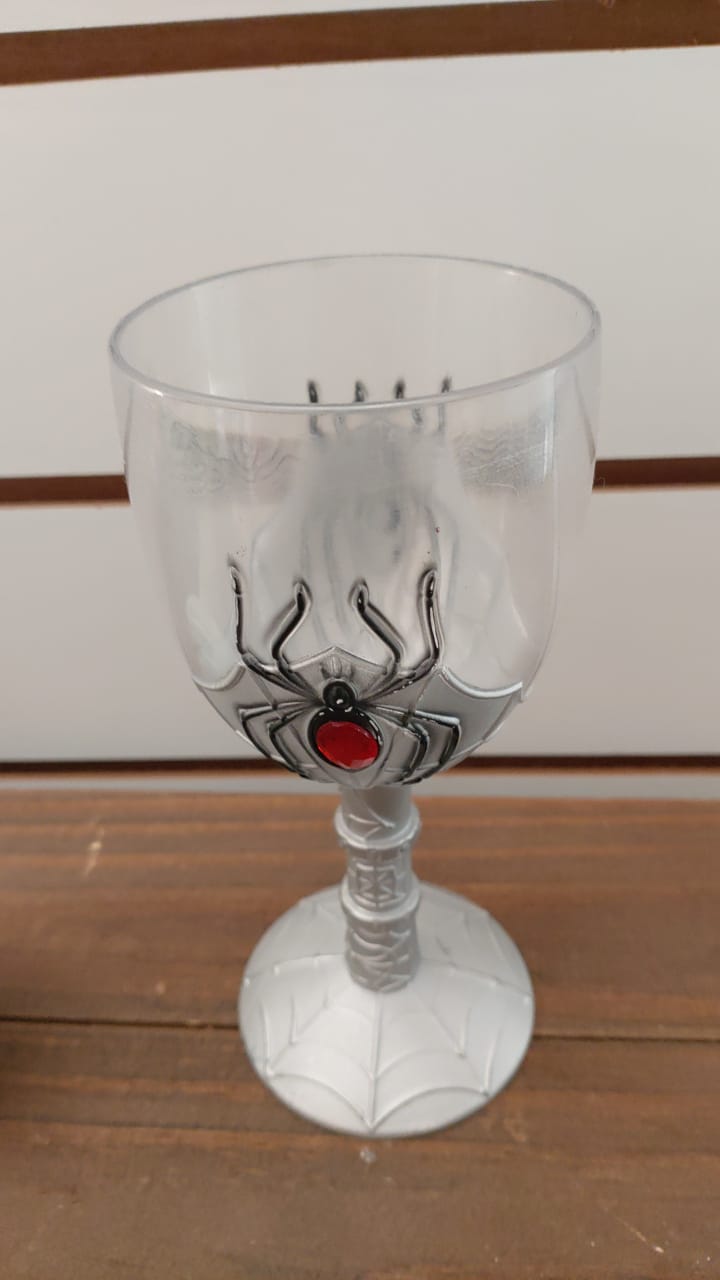 Taça Aranha  Halloween / Bruxa - Boutique festa locações 