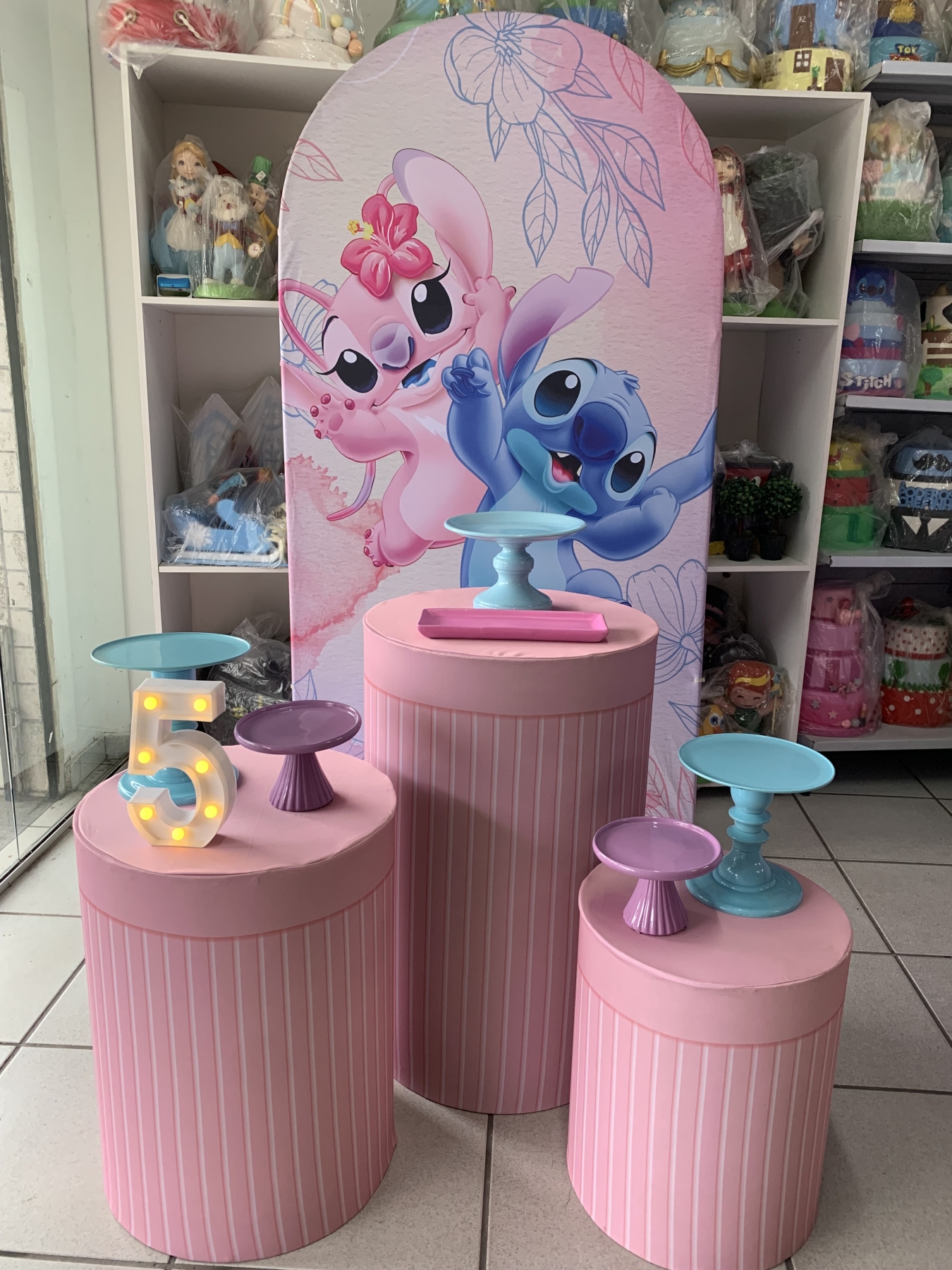 Stitch E Angel - Boutique festa locações 
