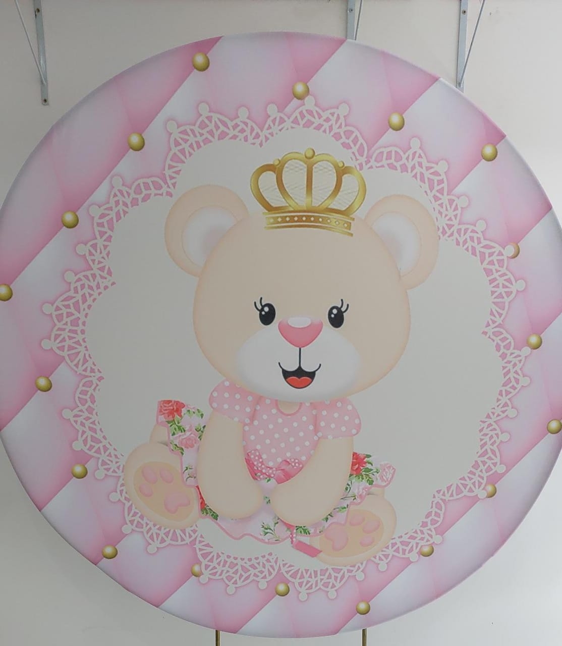 Capa Painel Ursa Princesa  1,50M - Boutique festa locações 