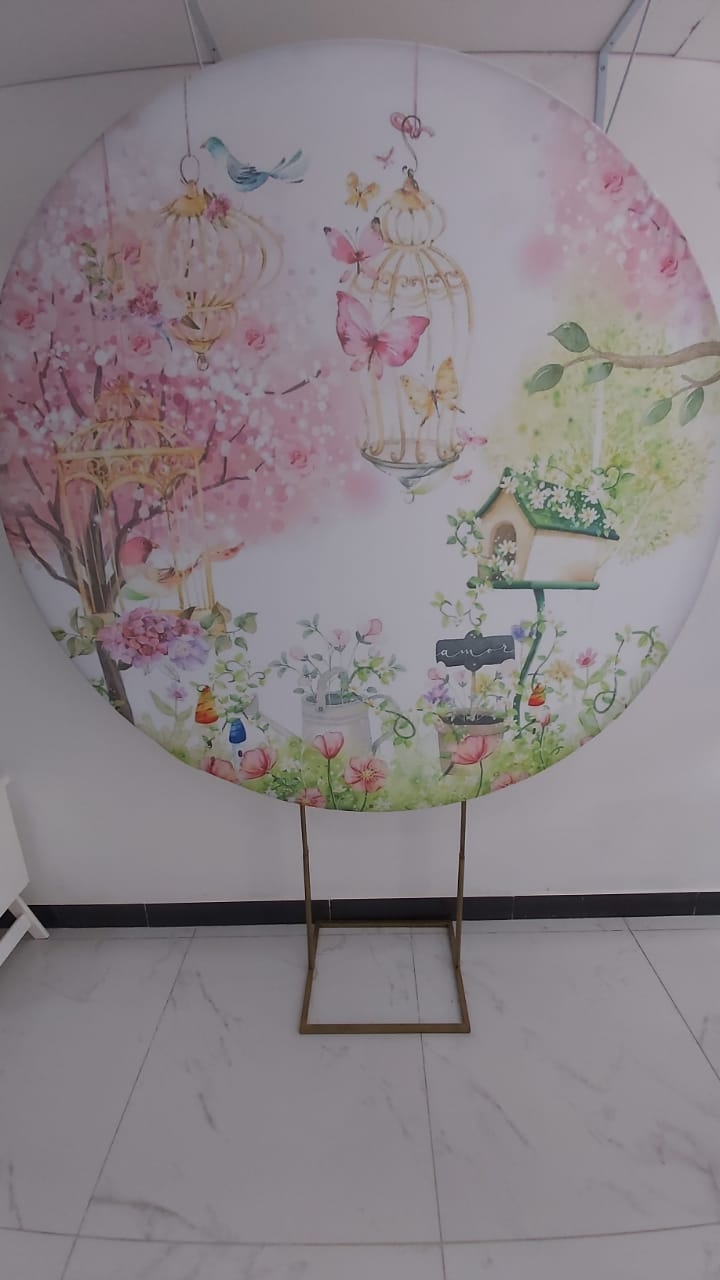 Capa Painel Jardim 1,50M Floral - Boutique festa locações 
