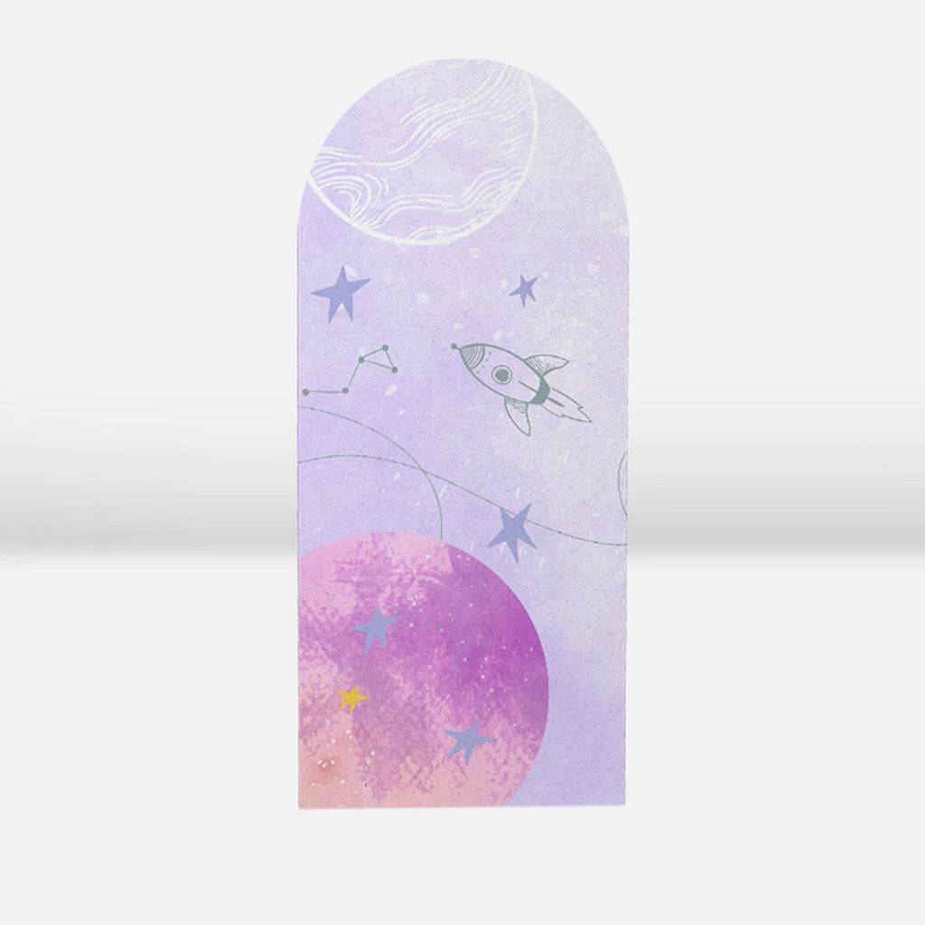 Capa Painel Romano Astronauta , Espaço, Galáxia - Boutique festa locações 