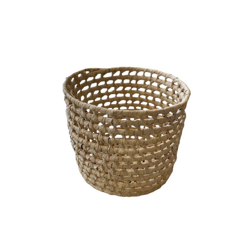 Cachepô Vaso Cesto Carnaúba Palha M 17X18Cm - Boutique festa locações 