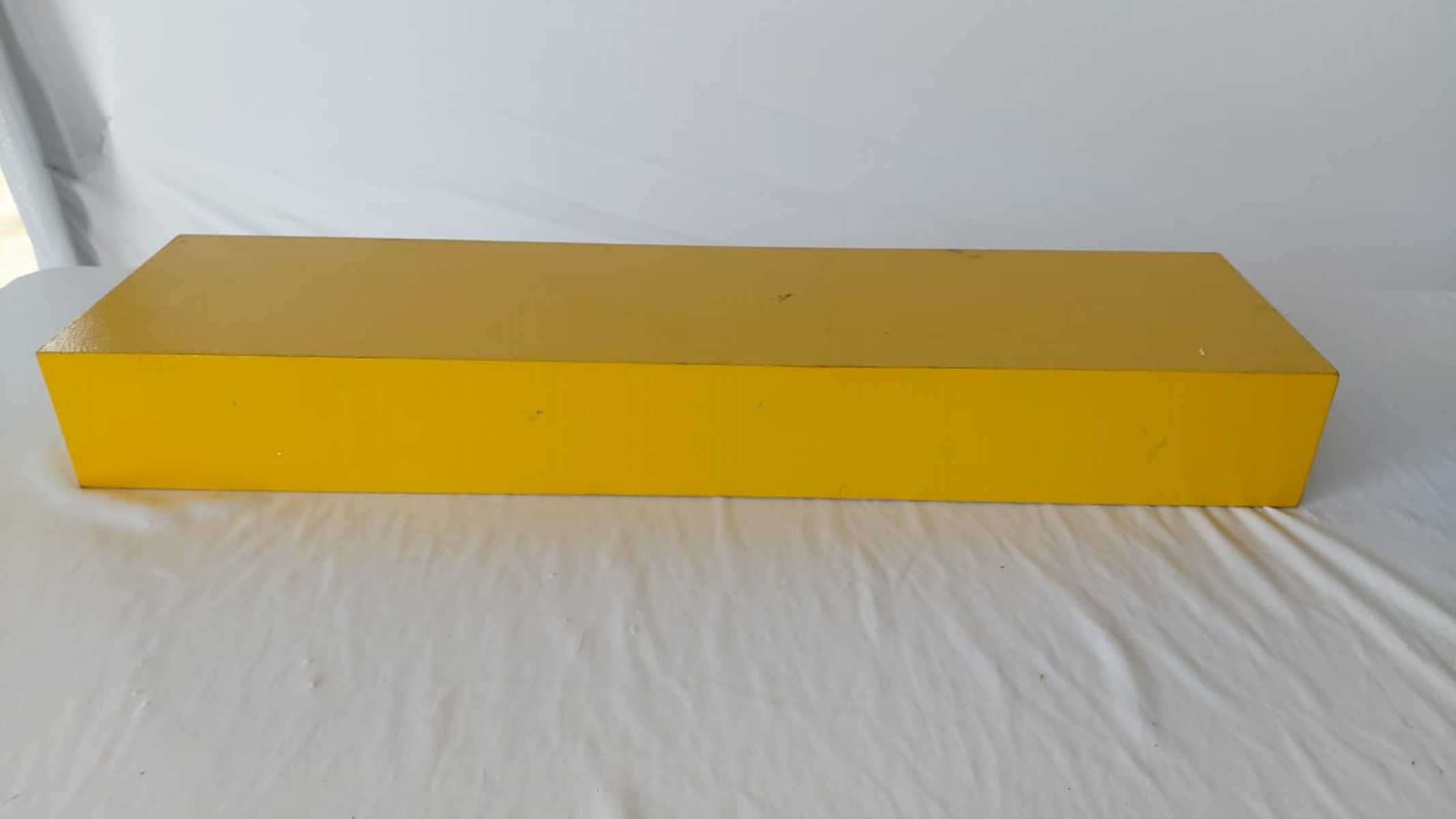 Bandeja Amarela Retangular  Mdf - Boutique festa locações 
