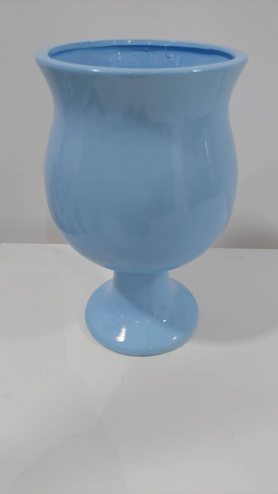 Vaso Azul Candy Porcelana - Boutique festa locações 
