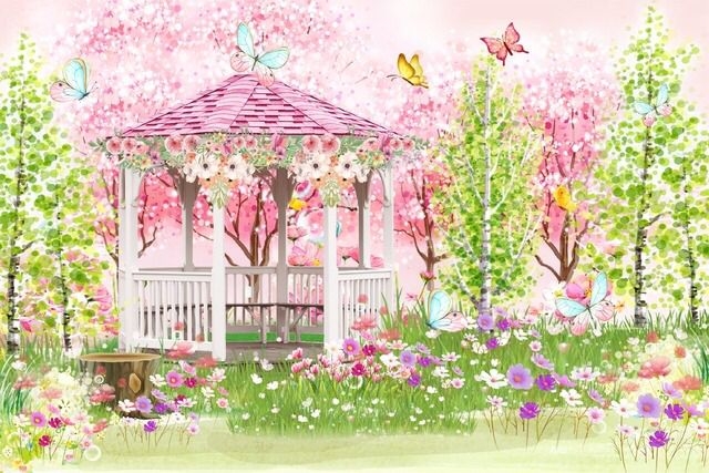 Painel Retangular Jardim Encantado - Boutique festa locações 