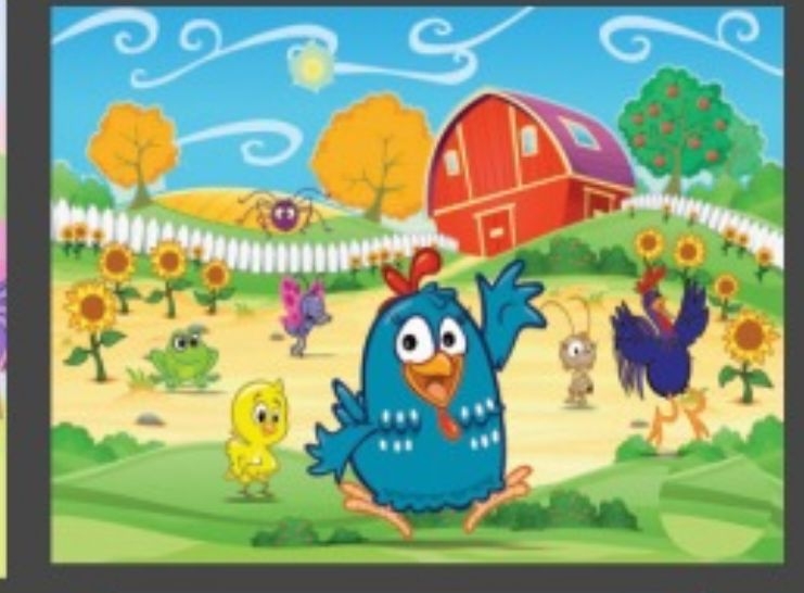 Painel Retangular Galinha Pintadinha - Boutique festa locações 