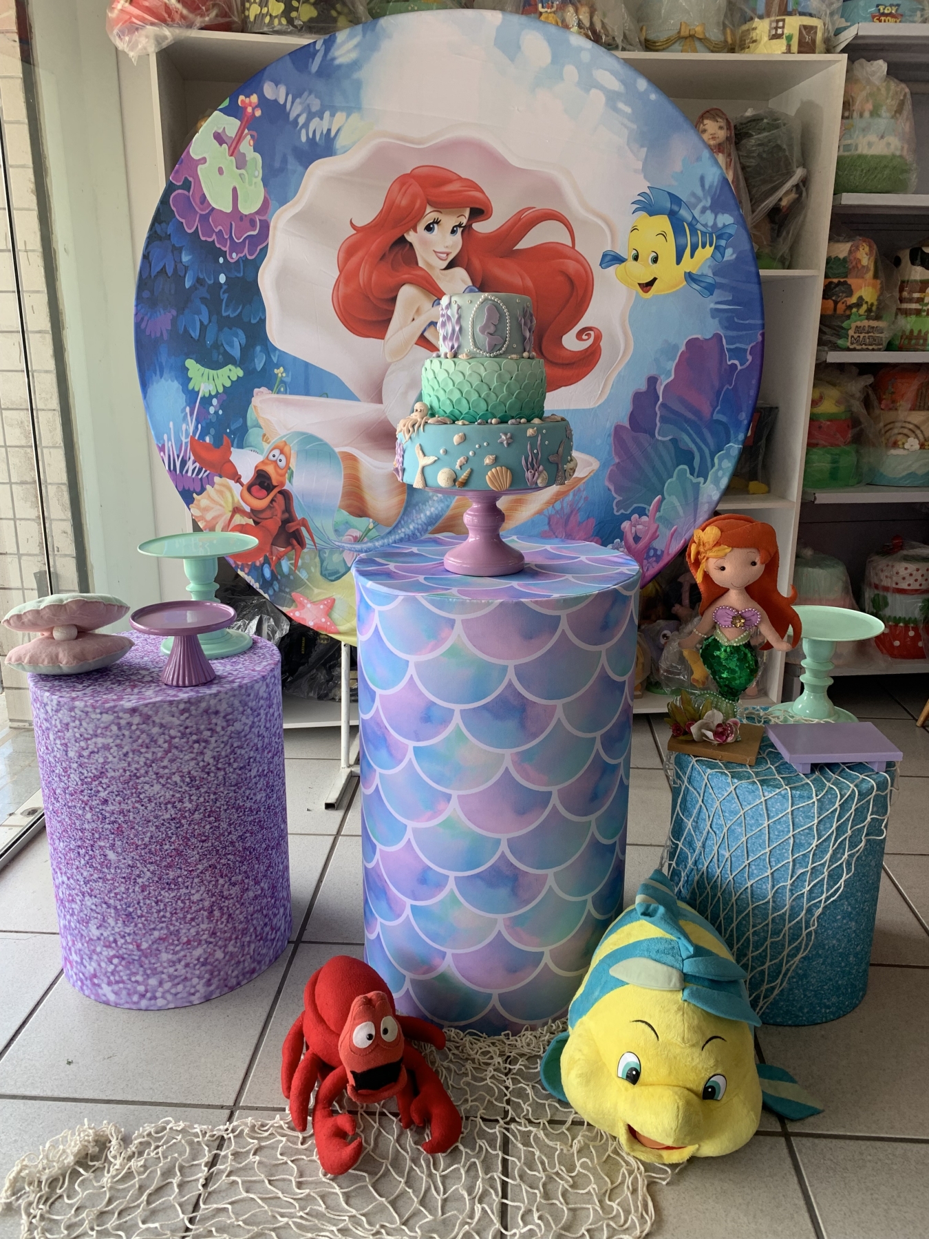 Sereia Ariel - Boutique festa locações 