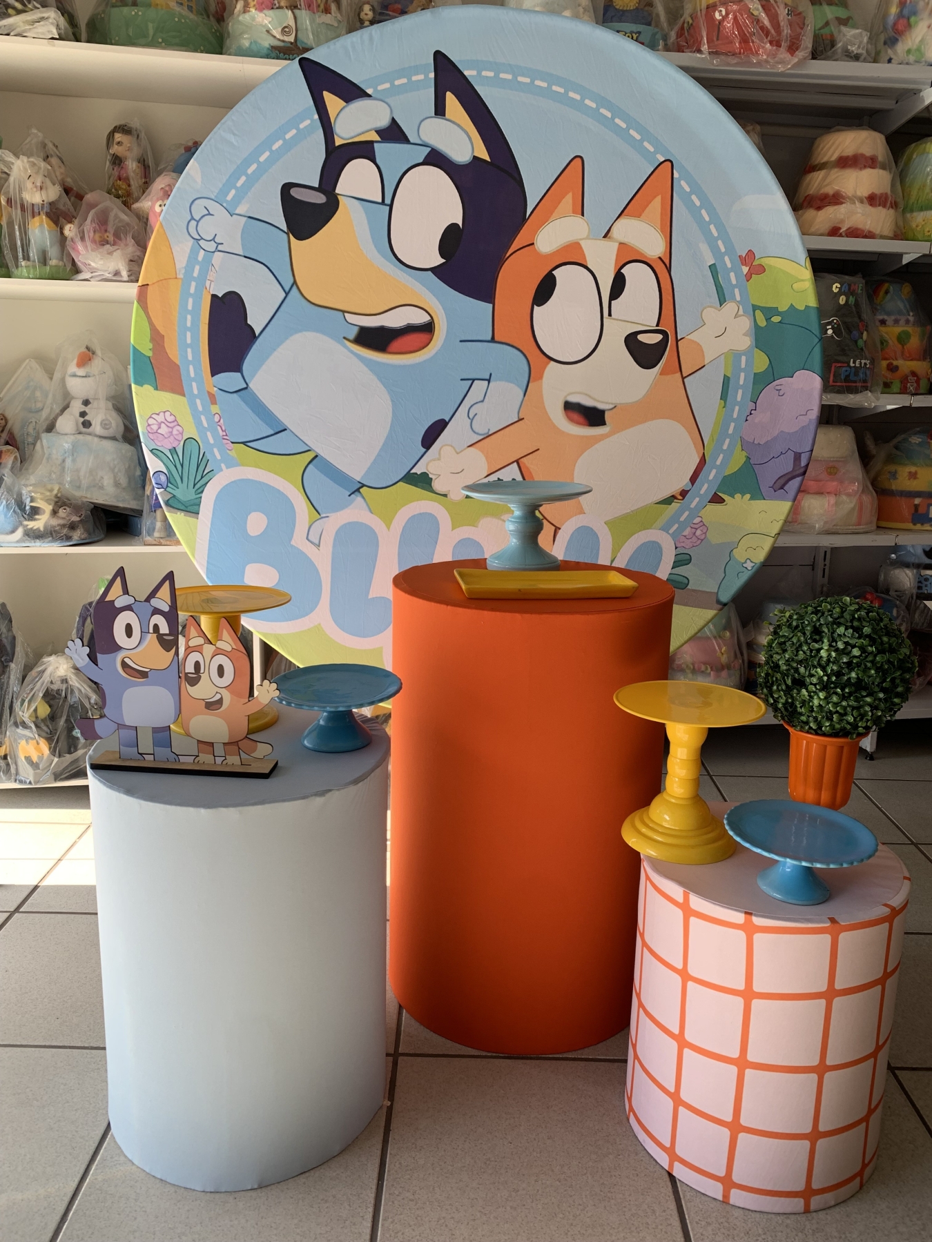 Bluey E Bingo - Boutique festa locações 
