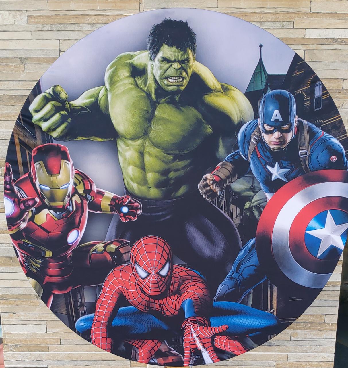 Capa Painel Vingadores  80 Cm - Boutique festa locações 