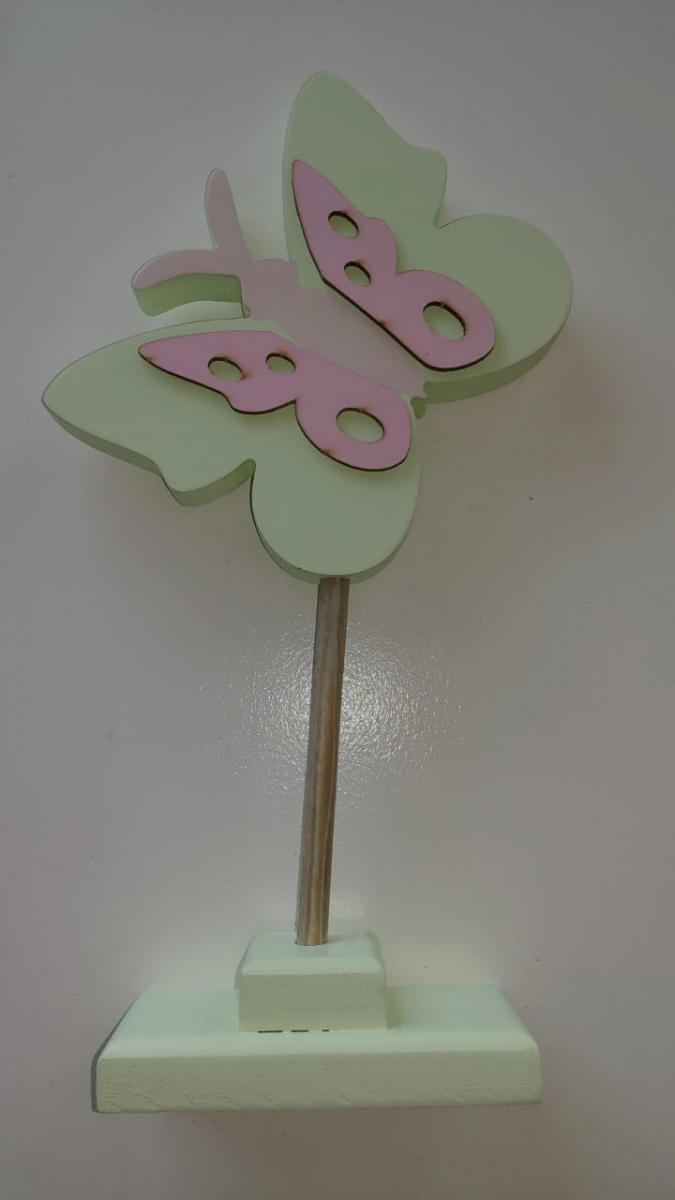 Borboleta Mdf C/ Rosa Jardim - Boutique festa locações 