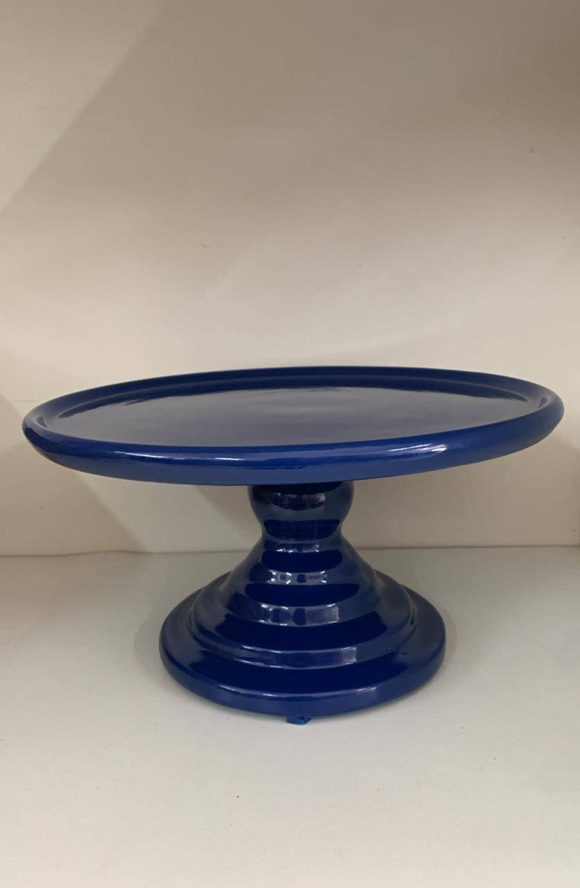 Boleira  Azul Royal Porcelana - Boutique festa locações 