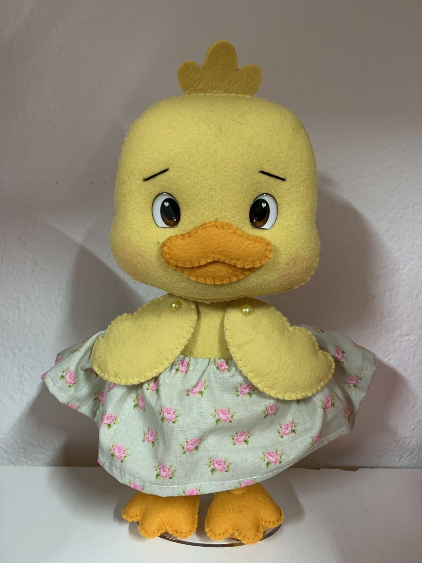 Pato Amarelo Feltro Fazendinha - Boutique festa locações 