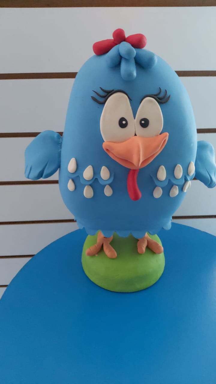 Galinha Pintadinha Biscuit - Boutique festa locações 
