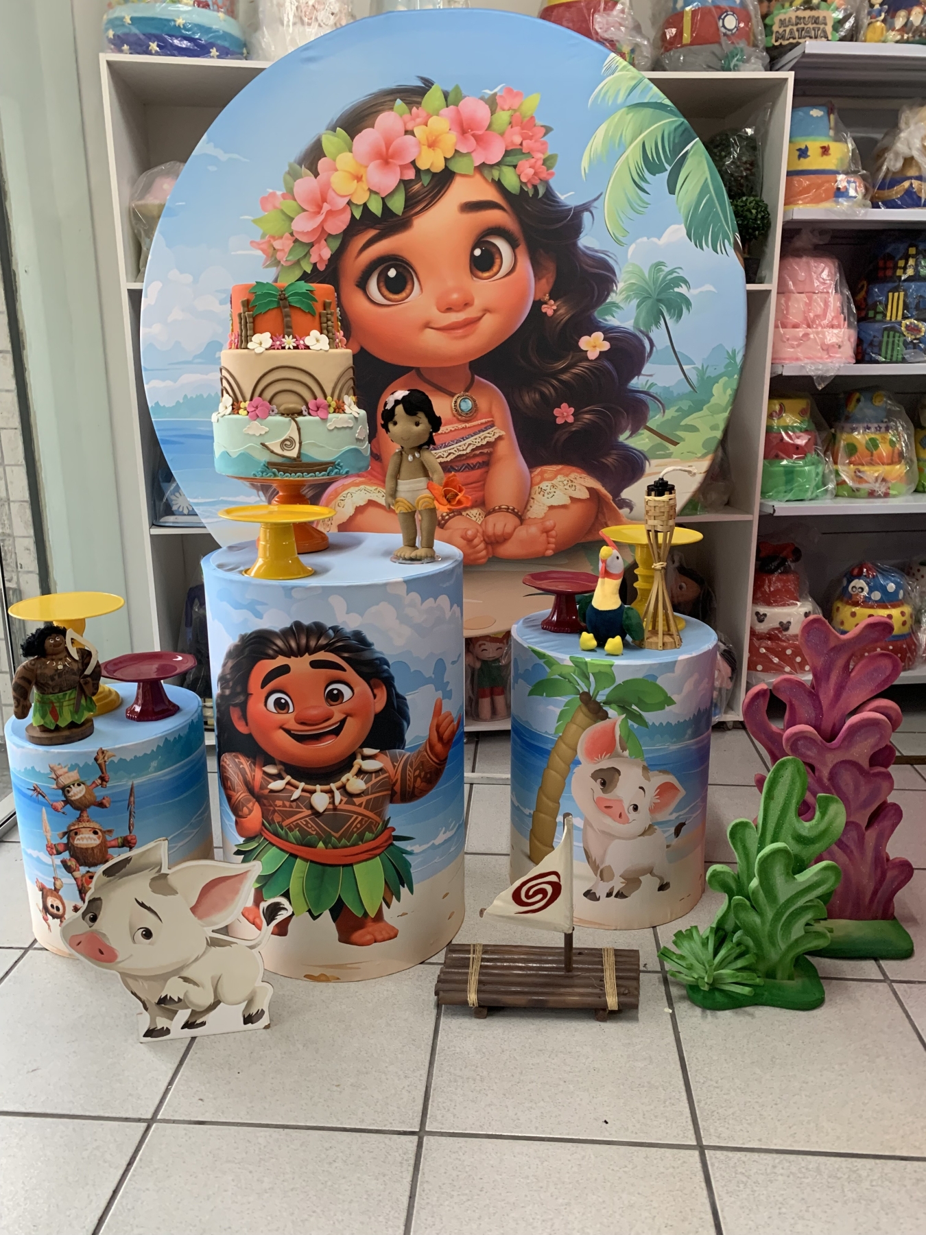 Moana Cute - Boutique festa locações 