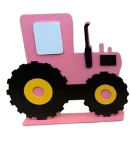 Trator Mdf  Fazendinha Rosa - Boutique festa locações 