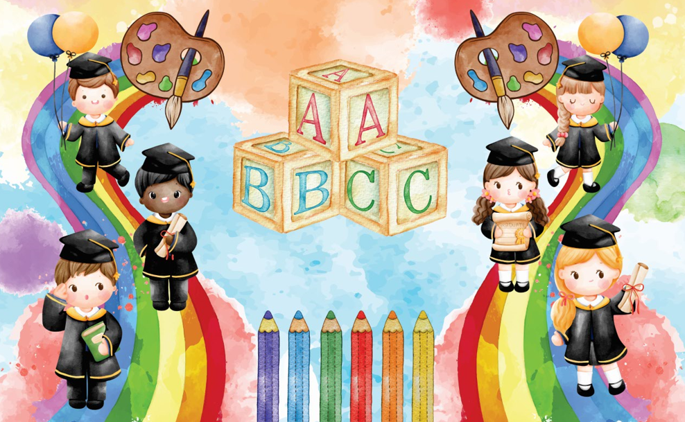 Painel Retangular Formatura Abc 2 - Boutique festa locações 