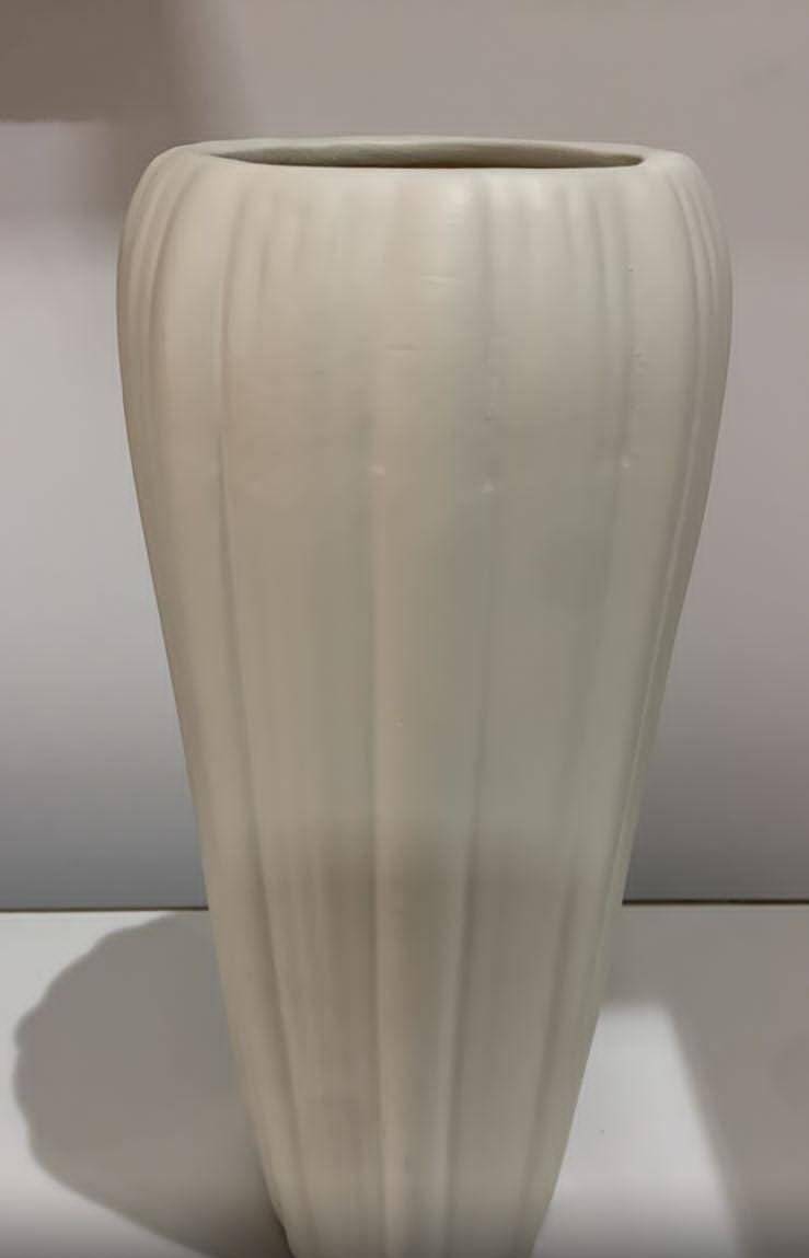 Vaso Nude / Vaso Beje Porcelana - Boutique festa locações 