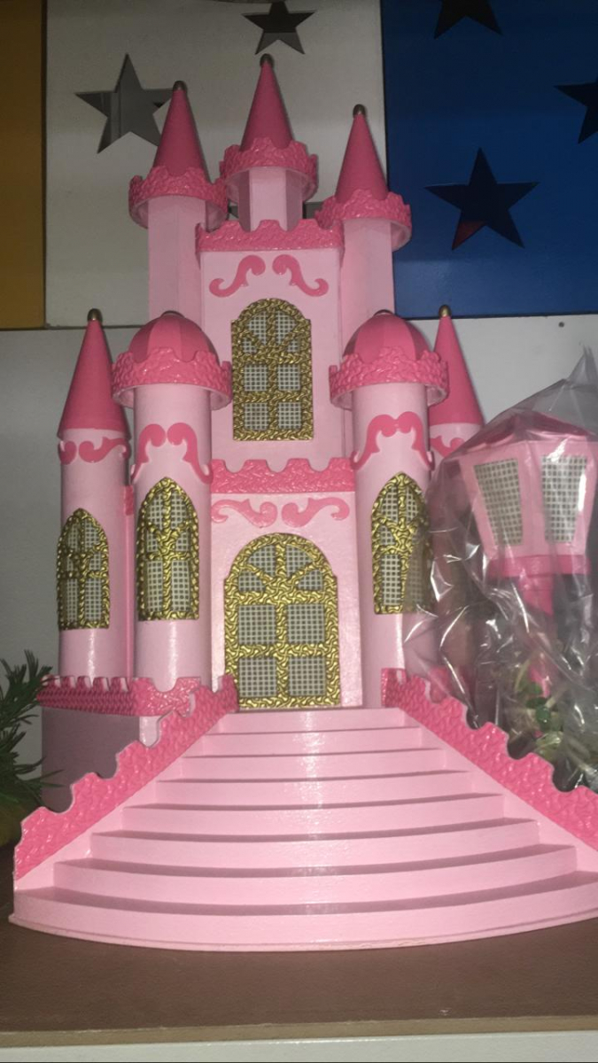 Castelo Disney Rosa - Boutique festa locações 