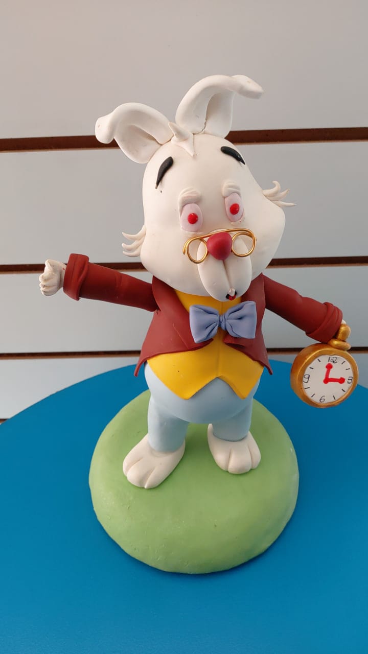 Coelho Biscuit Alice No Pais das Maravilhas - Boutique festa locações 